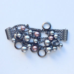 Givenchy Pearl & Circle Bracelet